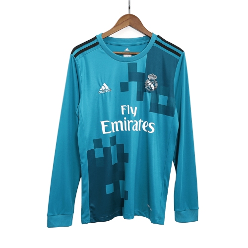 Real Madrid Third Away Jersey Retro 2017/18 - Long Sleeve