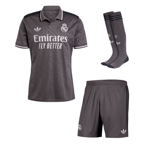 Real Madrid Third Away Soccer Jersey Kit (Jersey+Shorts+Socks)