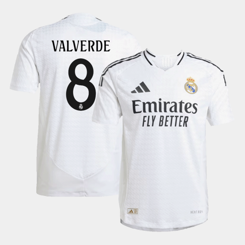 Real Madrid VALVERDE #8 Home Jersey Authentic