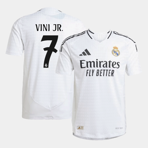Real Madrid VINI JR. #7 Home Jersey Authentic