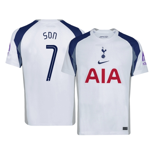 SON #7 Tottenham Hotspur Home Soccer Jersey 2025/26 White - UCL