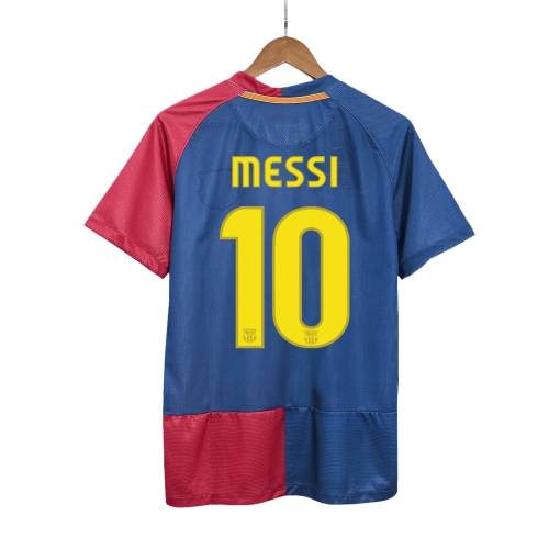 Barcelona MESSI #10 Home Jersey Retro 2008/09 - UCL