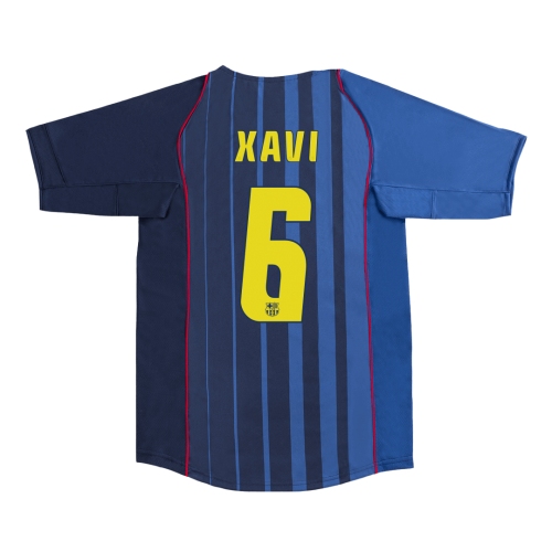 Barcelona XAVI #6 Away Soccer Jersey Retro 2004/05
