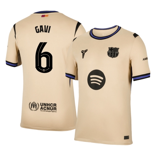Barcelona GAVI #6 Away Soccer Jersey 2025/26 - UCL Edition