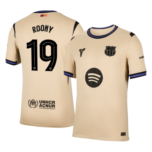 Barcelona ROONY #19 Away Soccer Jersey 2025/26 - UCL Edition