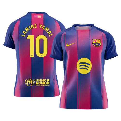 Barcelona LAMINE YAMAL #10 Home Soccer Jersey 2025/26