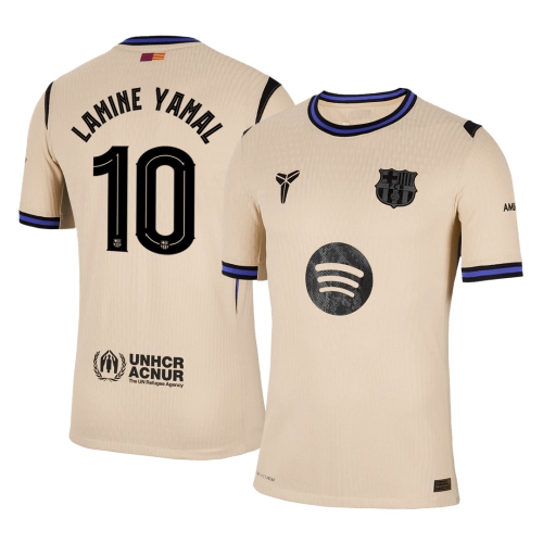 Barcelona LAMINE YAMAL #10 Away Soccer Jersey Authentic 2025/26 - UCL Edition
