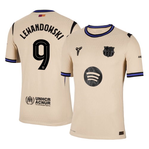Barcelona LEWANDOWSKI #9 Away Soccer Jersey Authentic 2025/26 - UCL Edition