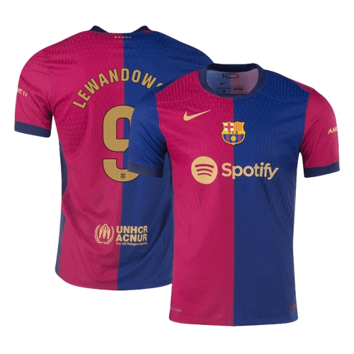 Barcelona LEWANDOWSKI #9 Home Jersey Authentic 2024/25