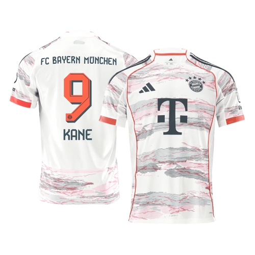 KANE #9 Bayern Munich Away Soccer Jersey 2025/26 White