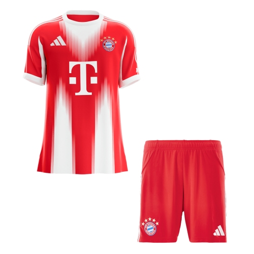 Bayern Munich Home Soccer Jersey Kit 2025/26 (Jersey+Shorts)