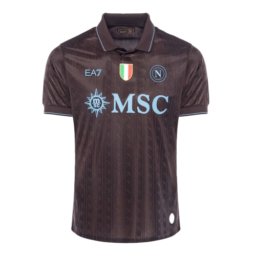 Authentic Napoli Third Away Soccer Jersey 25/26 Black