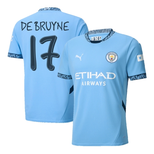 Manchester City DE BRUYNE #17 Home Jersey 2024/25 - UCL Edition