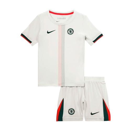 Chelsea Away Soccer Jersey Kit 2025/26 Kids(Jersey+Shorts)