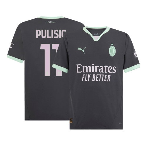 AC Milan PULISIC #11 Third Away Soccer Jersey 2024/25