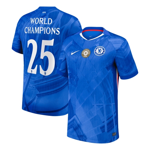 Chelsea WORLD CHAMPIONS #25 Home Soccer Jersey 2025/26