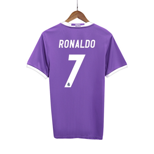 Real Madrid RONALDO #7 Away Soccer Jersey Retro 2016/17