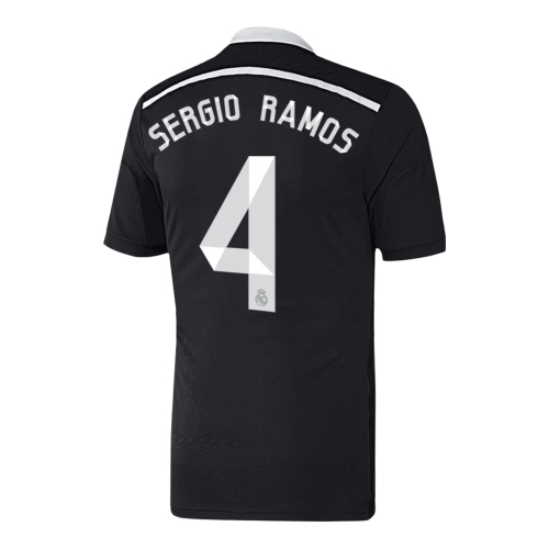 Real Madrid SERGIO RAMOS #4 Third Away Soccer Jersey Retro 2014/15