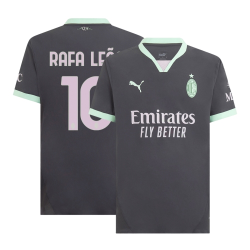 AC Milan RAFA LE?O #10 Third Away Soccer Jersey Authentic 2024/25