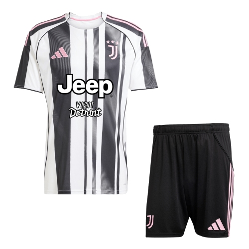 Juventus Home Soccer Jersey Kit 2025/26 (Jersey+Shorts)
