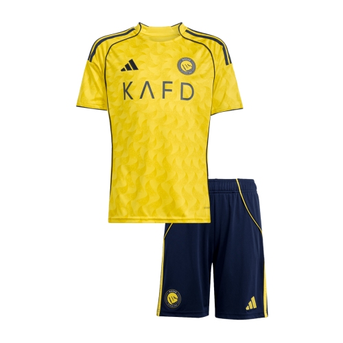 Kid's Al Nassr Home Soccer Jersey Kit 25/26 Yellow