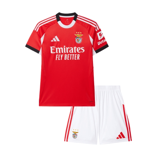 Kid's Benfica Home Soccer Jersey Kit 25/26 Red