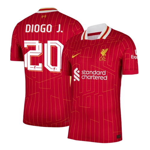 Liverpool DIOGO J. #20 Home Soccer Jersey Authentic 2024/25 - UCL Edition