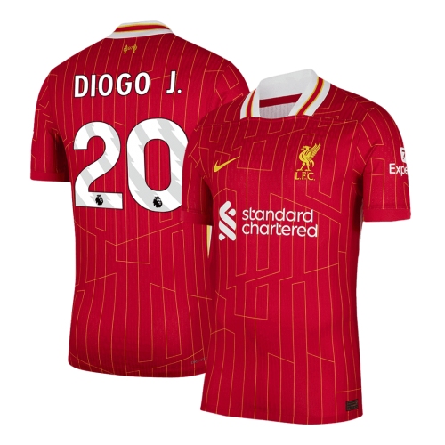 Liverpool DIOGO J. #20 Home Soccer Jersey Authentic 2024/25