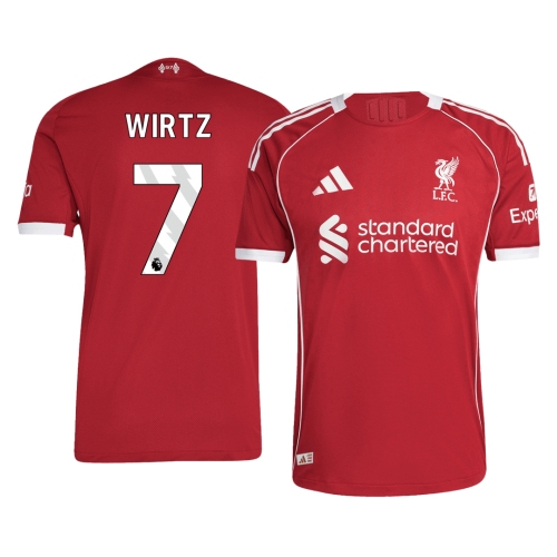Liverpool WIRTZ #7 Home Soccer Jersey Authentic 2025/26