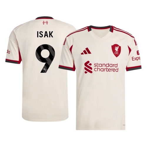 Liverpool ISAK #9 Away Soccer Jersey 2025/26