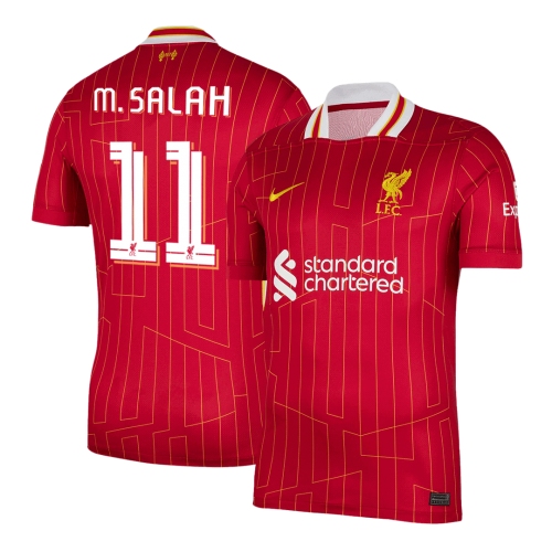 Liverpool M.SALAH #11 Home Soccer Jersey 2024/25 - UCL Edition