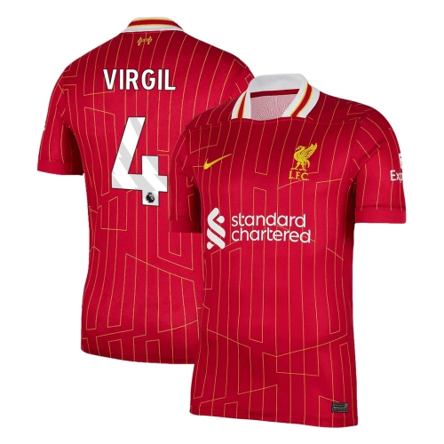 Liverpool VIRGIL #4 Home Soccer Jersey 2024/25