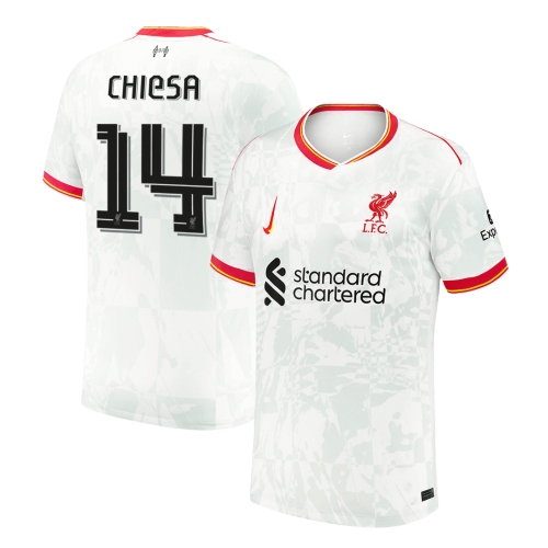 Liverpool CHIESA #14 Third Away Soccer Jersey 2024/25 - UCL Edition