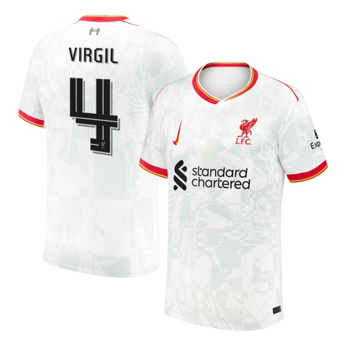 Liverpool VIRGIL #4 Third Away Soccer Jersey 2024/25 - UCL Edition
