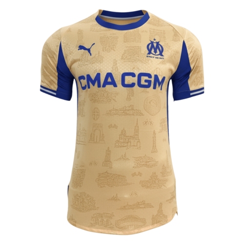 Player Version Marseille Fourth Soccer Jersey 25/26 Yellow