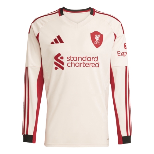 Liverpool Away Soccer Jersey Retro 2025/26 - Long Sleeve