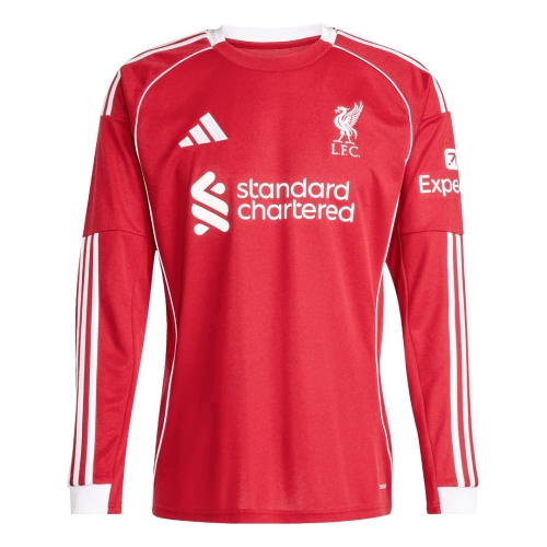 Liverpool Home Soccer Jersey Retro 2025/26 - Long Sleeve