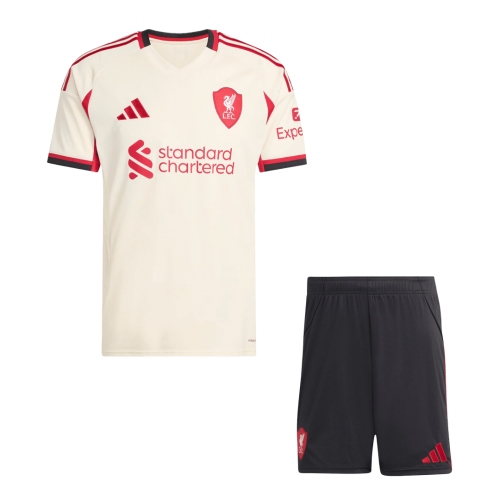 Liverpool Away Soccer Jersey Kit 2025/26 (Jersey+Shorts)