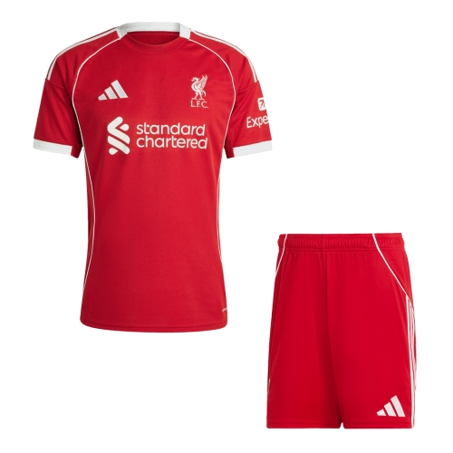 Liverpool Home Soccer Jersey Kit 2025/26 (Jersey+Shorts)