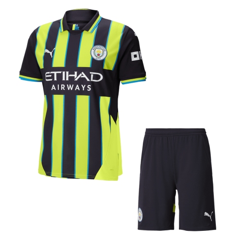 Manchester City Away Soccer Jersey Kit 2024/25 (Jersey+Shorts)