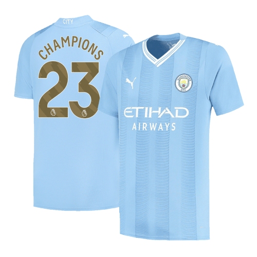 Manchester City CHAMPIONS #23 Home Jersey 2023/24