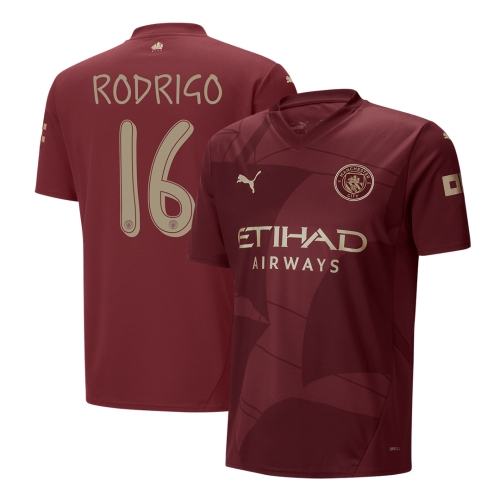 Manchester City RODRIGO #16 Third Away Soccer Jersey 2024/25 - UCL Edition