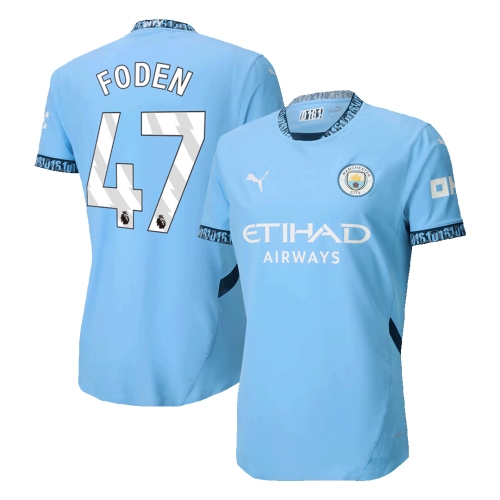 Manchester City FODEN #47 Home Jersey Authentic 2024/25