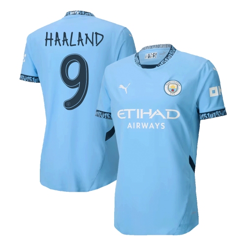 Manchester City HAALAND #9 Home Jersey Authentic 2024/25 - UCL Edition