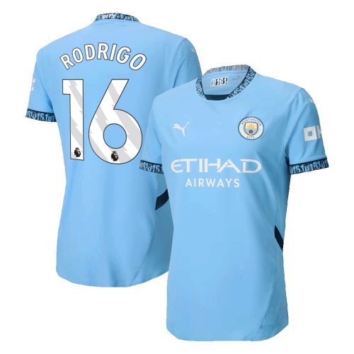 Manchester City RODRIGO #16 Home Jersey Authentic 2024/25