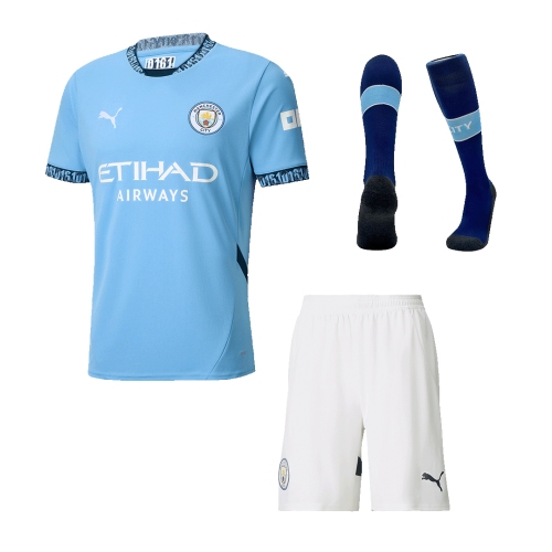 Manchester City Home Jersey Kit 2024/25 (Jersey+Shorts+Socks)