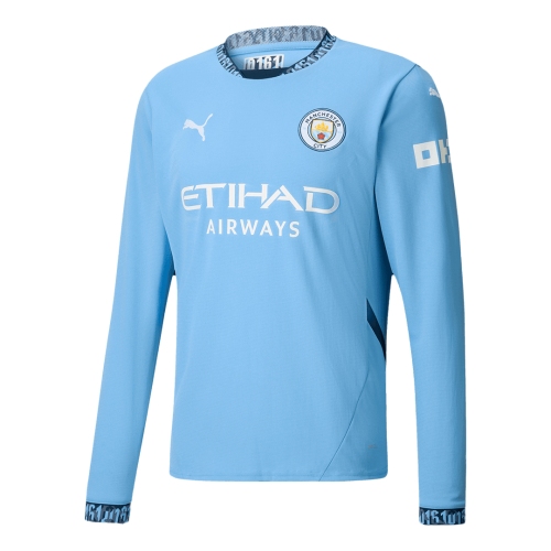 Manchester City Long Sleeve Home Jersey 2024/25