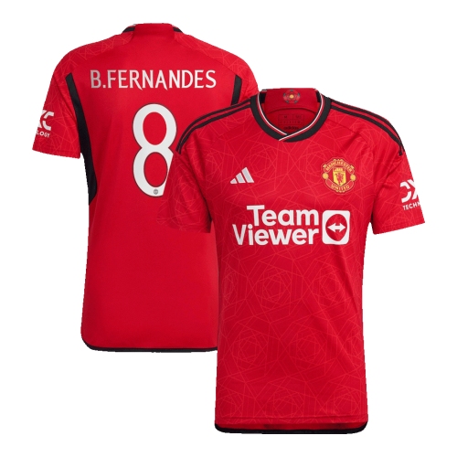 Manchester United B.FERNANDES #8 Home Jersey 2023/24 - UCL Edition