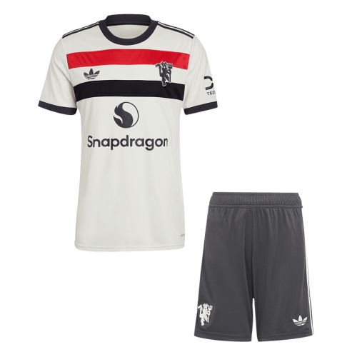 Manchester United Third Away Soccer Jersey Kit 2024/25 (Jersey+Shorts)