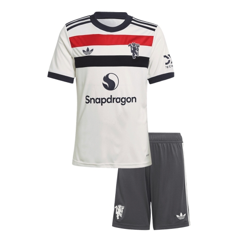 Manchester United Third Away Soccer Jersey Kit 2024/25 Kids(Jersey+Shorts)